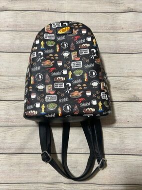 Funko Seinfeld Patterned Black Mini Backpack